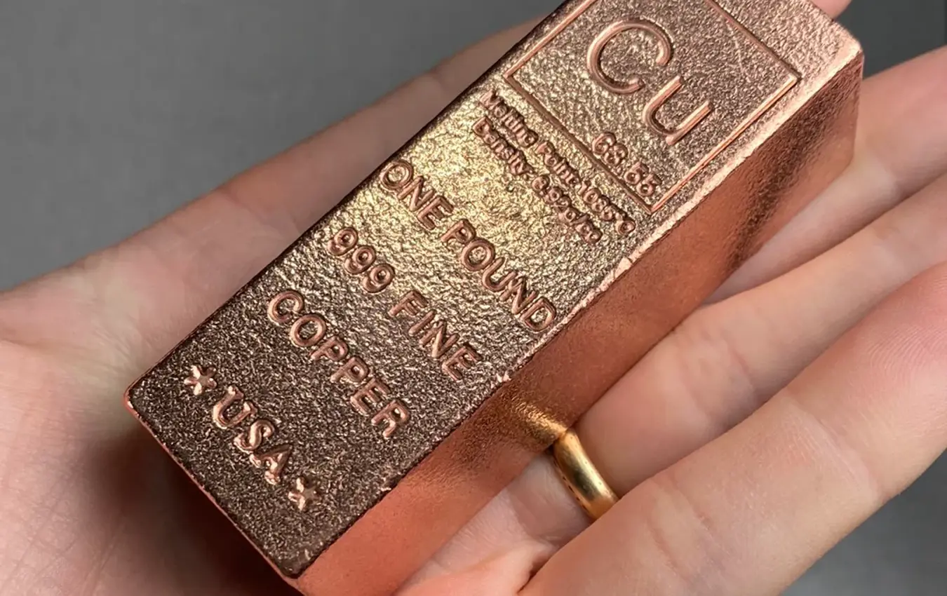 Copper Bar In Hand