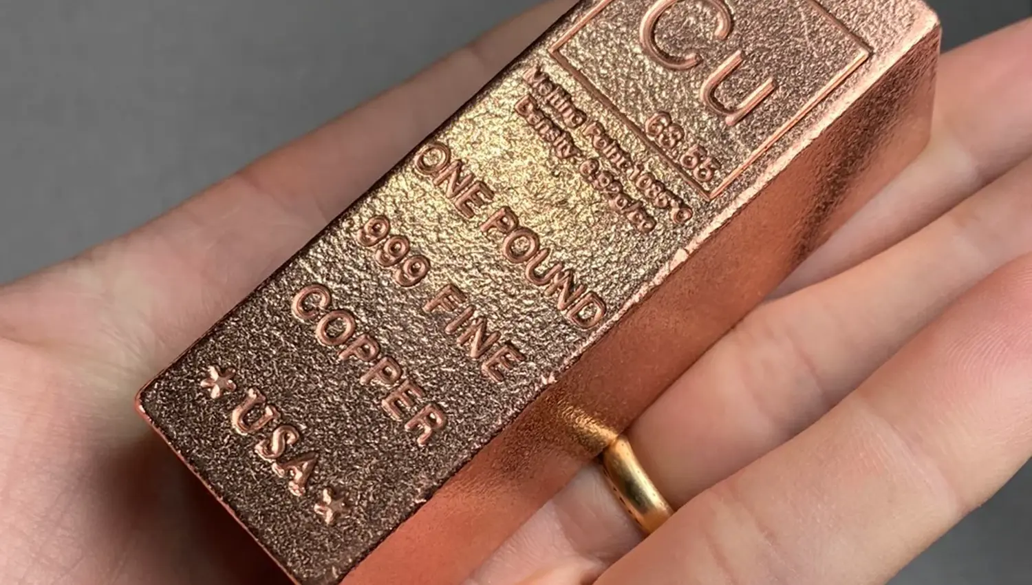 Copper Bar In Hand