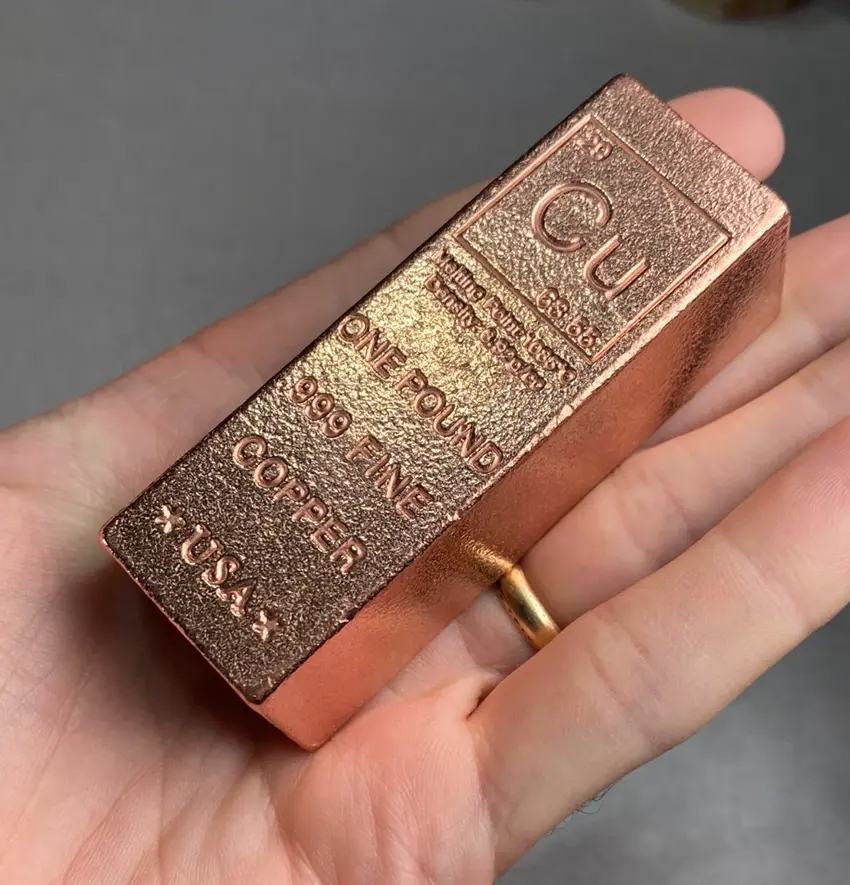 Copper Bar In Hand